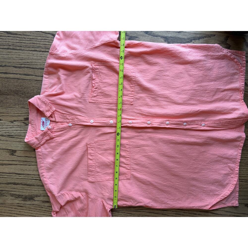 Maria de Guadalajara Pink 100%Cotton Oversized Shirt Sz L - Picture 7 of 10